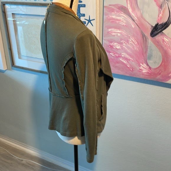 Green Drape Front Jacket XS - Picture 3 of 6